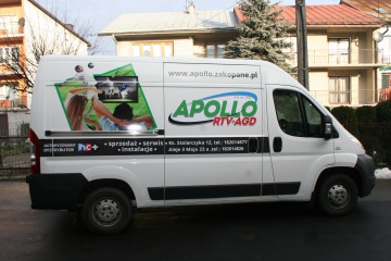 Oklejenie auta dla firmy Apollo